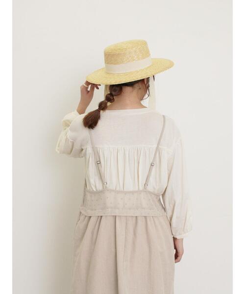 Samansa Mos2（サマンサ モスモス）の「【ゆべし×Samansa Mos2】インナー付キャミワンピース（ワンピース・レディース・ベージュ/キナリ/ブラック・F）」の8枚目の写真