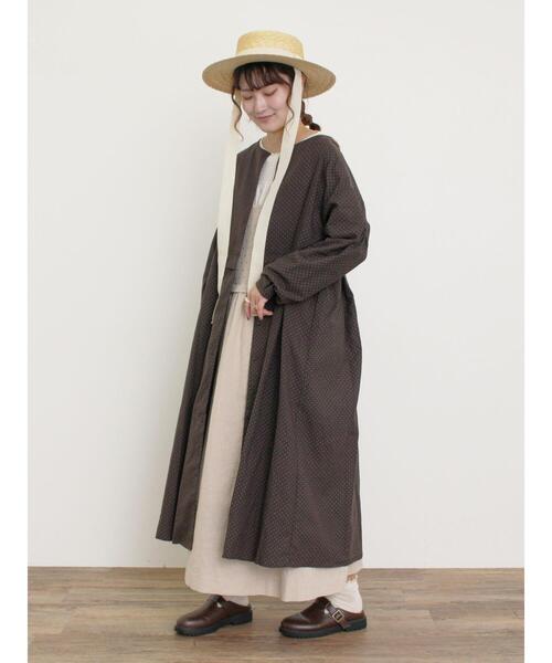 Samansa Mos2（サマンサ モスモス）の「【ゆべし×Samansa Mos2】インナー付キャミワンピース（ワンピース・レディース・ベージュ/キナリ/ブラック・F）」の12枚目の写真