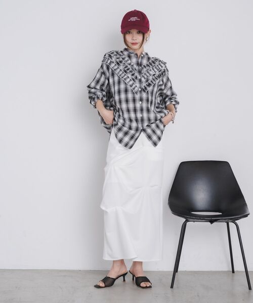 セール】Front frills shirts（シャツ/ブラウス）｜kivi（キヴィ
