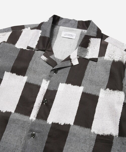 Saturdays NYC(サタデーズ ニューヨークシティ )の「Canty Gingham SS Shirt(シャツ/ブラウス・メンズ・ブルー/ブラック・S/XL/L/M)」の12枚目の写真