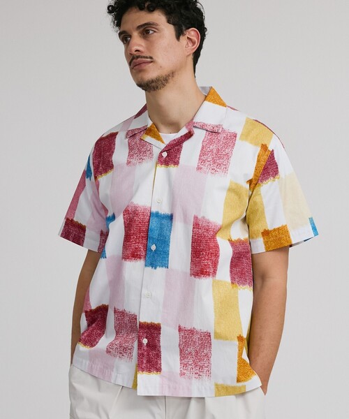 Saturdays NYC(サタデーズ ニューヨークシティ )の「Canty Gingham SS Shirt(シャツ/ブラウス・メンズ・ブルー/ブラック・S/XL/L/M)」の2枚目の写真
