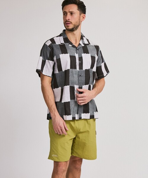 Saturdays NYC(サタデーズ ニューヨークシティ )の「Canty Gingham SS Shirt(シャツ/ブラウス・メンズ・ブルー/ブラック・S/XL/L/M)」の1枚目の写真
