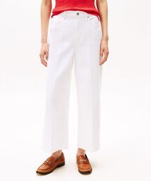 TOMMY HILFIGER | ワイドレッグハイウエストクロップドジーンズ(デニムパンツ)