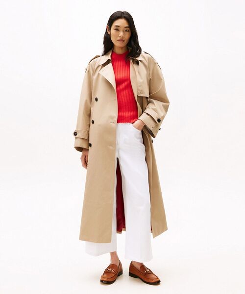 TOMMY HILFIGER(トミーヒルフィガー)の「ワイドレッグハイウエストクロップドジーンズ(デニムパンツ・レディース・ホワイト・25inch/26inch/27inch)」の2枚目の写真
