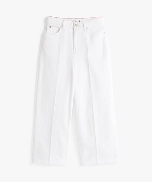 TOMMY HILFIGER(トミーヒルフィガー)の「ワイドレッグハイウエストクロップドジーンズ(デニムパンツ・レディース・ホワイト・25inch/26inch/27inch)」の5枚目の写真