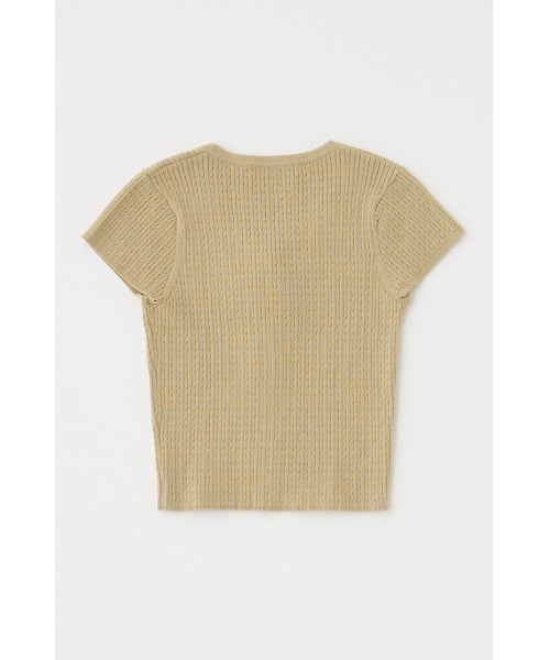 MOUSSY(マウジー)の「RIBBON CABLE ニット(ニット/セーター・レディース・ブラック/オフホワイト/ライトカーキ・FREE)」の17枚目の写真