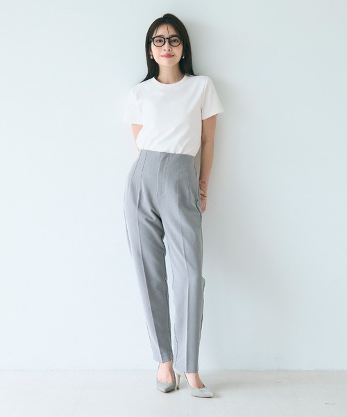 coca（coca）（コカ）の「EASYTECHクルーネックTシャツ（Tシャツ/カットソー・レディース・ライトブルー/ブラック/ライトピンク/ライトベージュ/ホワイト/チャコール・S/M/L）」の11枚目の写真