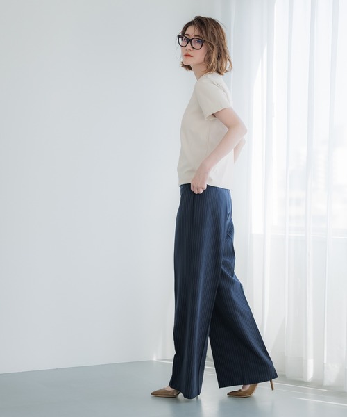 coca（coca）（コカ）の「EASYTECHクルーネックTシャツ（Tシャツ/カットソー・レディース・ライトブルー/ブラック/ライトピンク/ライトベージュ/ホワイト/チャコール・S/M/L）」の15枚目の写真