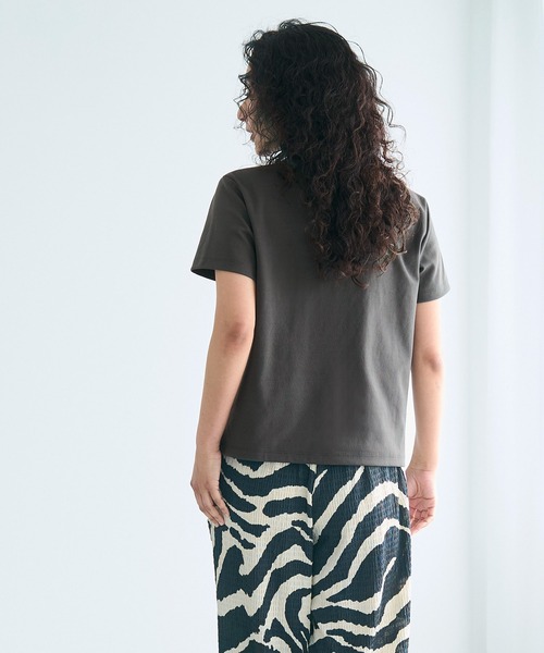 coca（coca）（コカ）の「EASYTECHクルーネックTシャツ（Tシャツ/カットソー・レディース・ライトブルー/ブラック/ライトピンク/ライトベージュ/ホワイト/チャコール・S/M/L）」の19枚目の写真