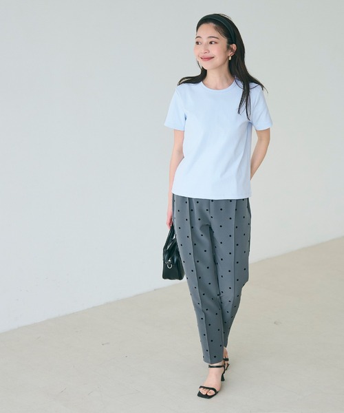 coca（coca）（コカ）の「EASYTECHクルーネックTシャツ（Tシャツ/カットソー・レディース・ライトブルー/ブラック/ライトピンク/ライトベージュ/ホワイト/チャコール・S/M/L）」の21枚目の写真