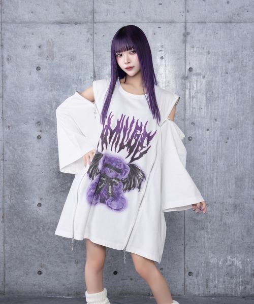 Amilige BONDイラストプリントロングTシャツ 【限定商品】 BONDイラストプリントロングTシャツ– A AM STUDIO
