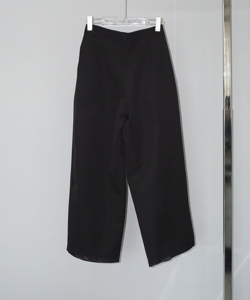 SP（エシュペー）チノクロスタックワイドパンツ　ブラック　サイズ1 SP エシュペー｜CHINO CLOTH DOUBLE TUCK TAPERED ホワイト