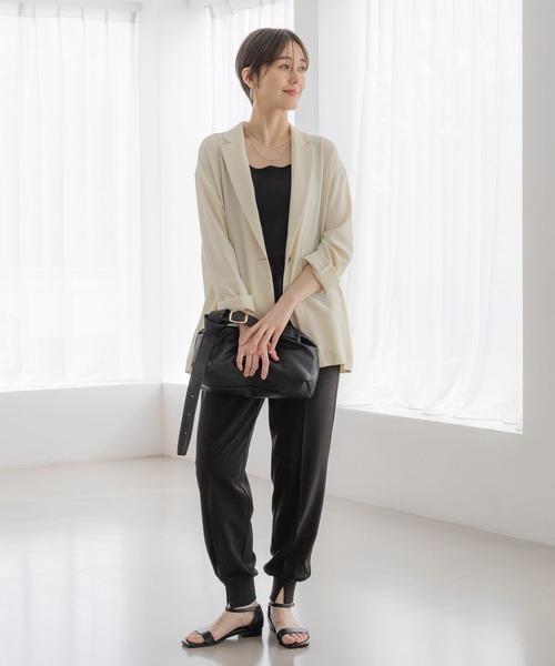 Elura（エルーラ）の「サラサラリラクシージャケット/321604（その他アウター・レディース・オフホワイト/ネイビー/ブラック/ダークブラウン/ホワイト・FREE）」の11枚目の写真