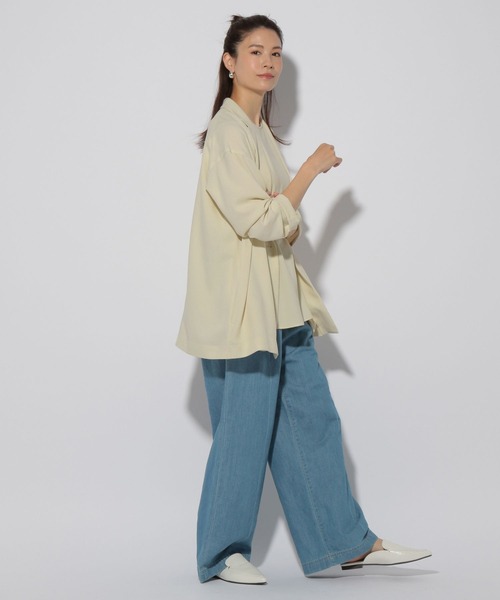 Elura（エルーラ）の「サラサラリラクシージャケット/321604（その他アウター・レディース・オフホワイト/ネイビー/ブラック/ダークブラウン/ホワイト・FREE）」の17枚目の写真