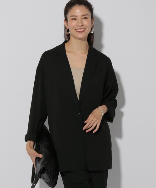 Elura（エルーラ）の「サラサラリラクシージャケット/321604（その他アウター・レディース・オフホワイト/ネイビー/ブラック/ダークブラウン/ホワイト・FREE）」の21枚目の写真