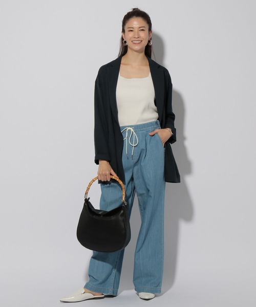 Elura（エルーラ）の「サラサラリラクシージャケット/321604（その他アウター・レディース・オフホワイト/ネイビー/ブラック/ダークブラウン/ホワイト・FREE）」の22枚目の写真