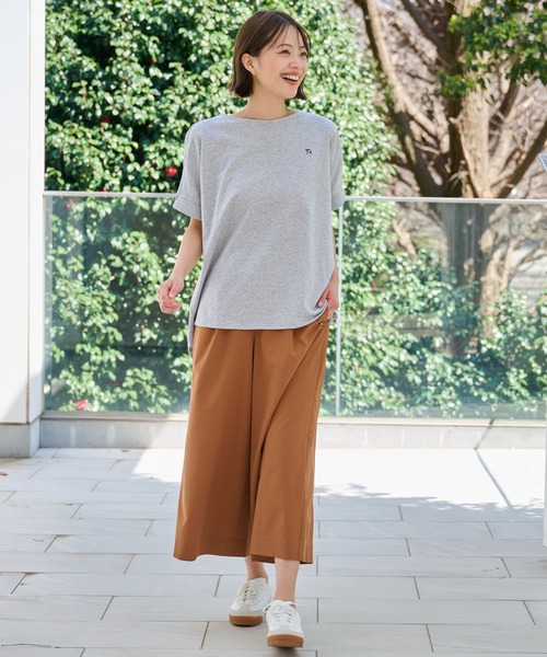 Arnold Palmer（アーノルドパーマー）の「さらラクカットソー ドルマンTシャツ（Tシャツ/カットソー・レディース・杢グレー/チャコールグレー/ホワイト・L/S/M）」の12枚目の写真