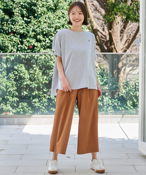 Arnold Palmer（アーノルドパーマー）の「さらラクカットソー ドルマンTシャツ（Tシャツ/カットソー・レディース・杢グレー/チャコールグレー/ホワイト・L/S/M）」の11枚目の写真