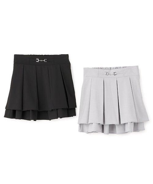 Mi-je(ミジェ)の「ハイウエストプリーツスカート【韓国ファッション】(スカート・レディース・グレー/ブラック・M/S)」の13枚目の写真