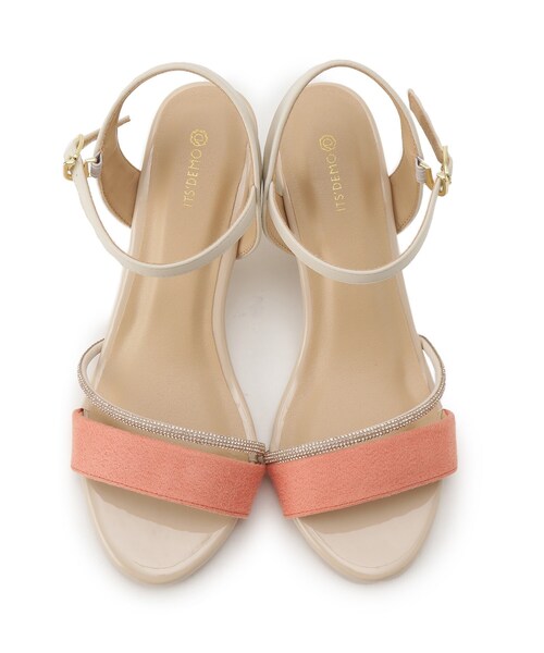 ITS'DEMO(イッツデモ)の「【M・L展開】クリアヒールサンダル(サンダル・レディース・ベージュ/ライトオレンジ系/ブラック・40/38)」の6枚目の写真