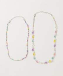 rae（レイ）の「【rae】フラワービーズネックレス2pcsセット（ネックレス）」