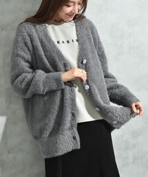 INTERPLANET | フェザーヤーンＶネックカーディガン(カーディガン/ボレロ)