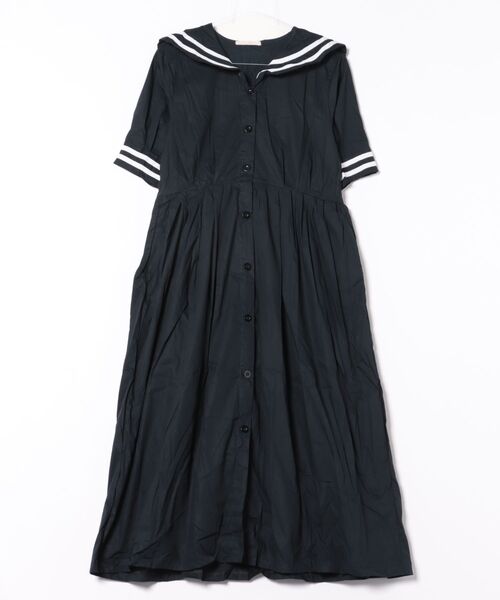 frunco(フランコ)の「セーラー襟ワンピース(ワンピース・レディース・ホワイト/ネイビー・FREE)」の8枚目の写真