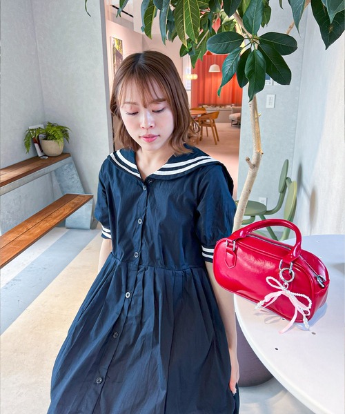 セール】セーラー襟ワンピース（ワンピース）｜frunco（フランコ