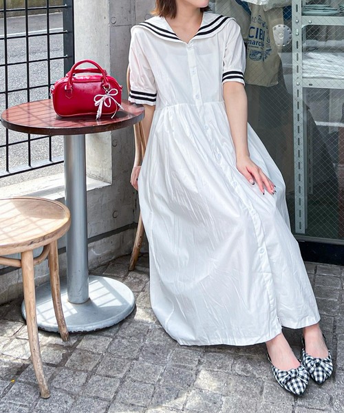 セーラー襟ワンピース（ワンピース）｜frunco（フランコ）の