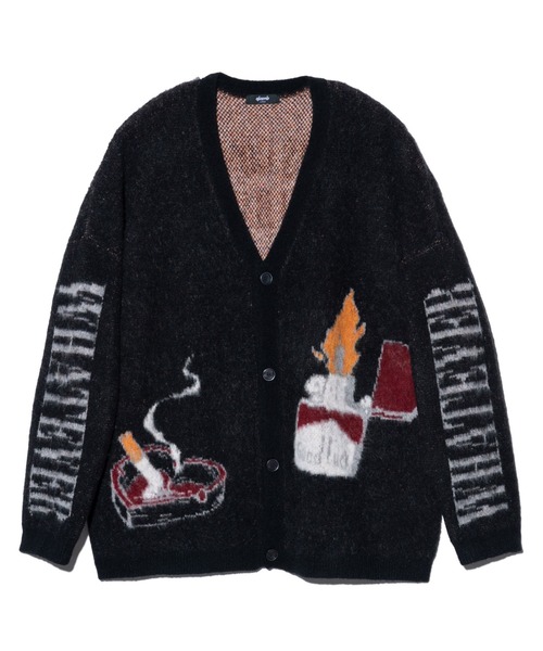 glamb（グラム）の「Lighter Cardigan / ライターカーディガン（カーディガン/ボレロ・メンズ・ブラック/ミント/パープル・S/M/L）」の4枚目の写真