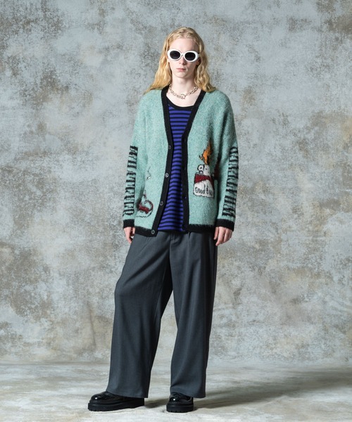 glamb（グラム）の「Lighter Cardigan / ライターカーディガン（カーディガン/ボレロ・メンズ・ブラック/ミント/パープル・S/M/L）」の16枚目の写真