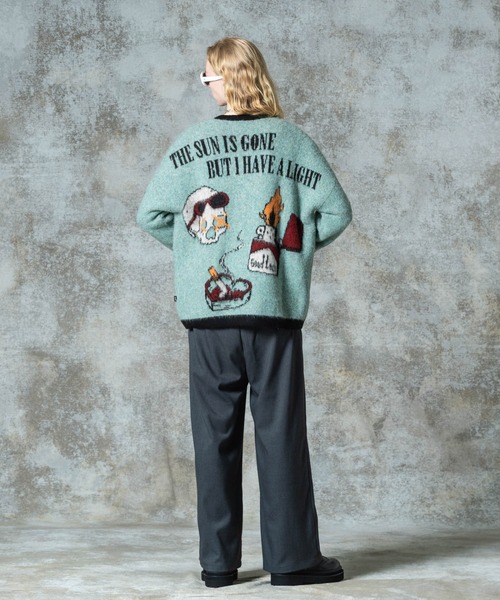 glamb（グラム）の「Lighter Cardigan / ライターカーディガン（カーディガン/ボレロ・メンズ・ブラック/ミント/パープル・S/M/L）」の18枚目の写真