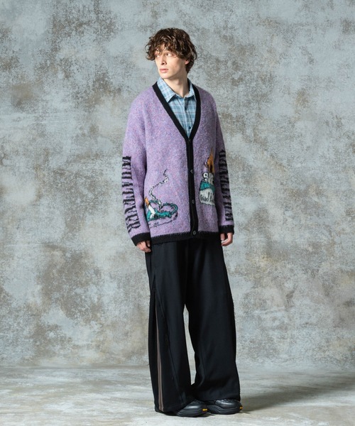 glamb（グラム）の「Lighter Cardigan / ライターカーディガン（カーディガン/ボレロ・メンズ・ブラック/ミント/パープル・S/M/L）」の19枚目の写真