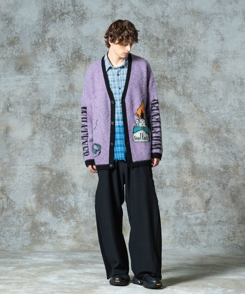 glamb（グラム）の「Lighter Cardigan / ライターカーディガン（カーディガン/ボレロ・メンズ・ブラック/ミント/パープル・S/M/L）」の20枚目の写真