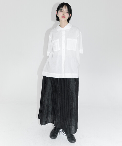 Bshop（ビショップ）の「eunoia | プリーツスカート WOMEN（スカート・レディース・ブラック・S）」の3枚目の写真