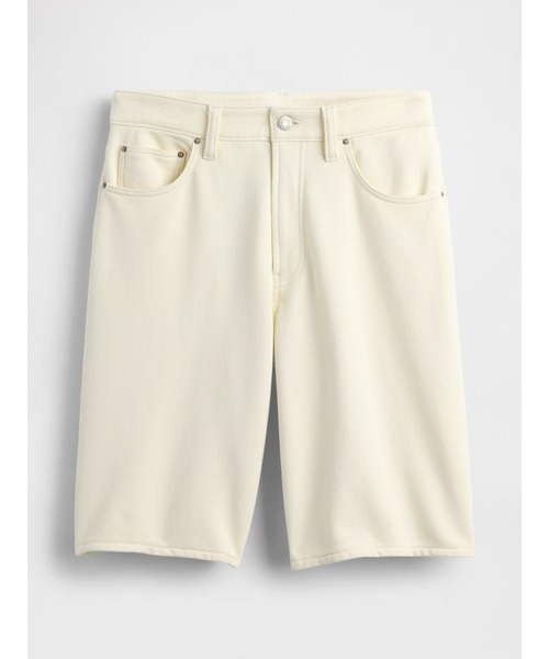 GAP(ギャップ)の「11インチ ミッドライズ フレンチテリーデニム ロングラインショートパンツ(デニムパンツ・レディース・ホワイト系その他/ブラック・M/S/XS/XXS/L)」の9枚目の写真