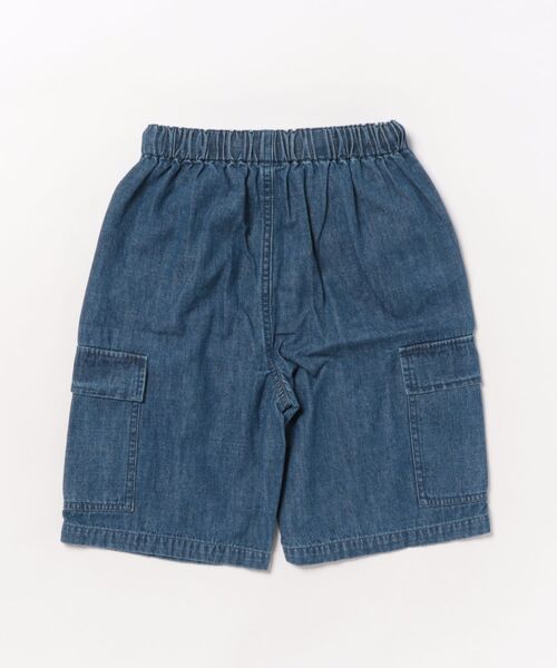 Catchup（ケチャップ）の「【Catchup】ライトオンスデニムカーゴショーツ（デニムパンツ・キッズ・ブルー/ネイビー・90㎝/100㎝/110㎝/120㎝/140㎝/150cm/130㎝）」の3枚目の写真