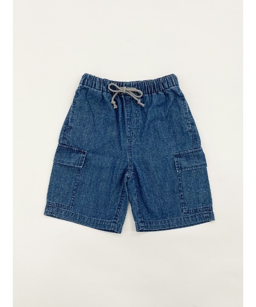 Catchup（ケチャップ）の「【Catchup】ライトオンスデニムカーゴショーツ（デニムパンツ・キッズ・ブルー/ネイビー・90㎝/100㎝/110㎝/120㎝/140㎝/150cm/130㎝）」の9枚目の写真