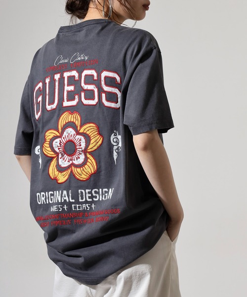 Guess（ゲス）の「GUESS SS CN TREATED FLOWER TEE Tシャツ（Tシャツ/カットソー・メンズ・チャコールグレー・S/M/L/XL）」の14枚目の写真