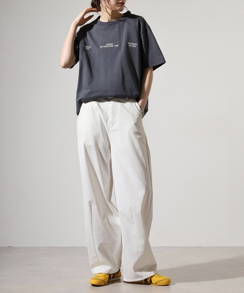 Guess（ゲス）の「GUESS SS CN TREATED FLOWER TEE Tシャツ（Tシャツ/カットソー・メンズ・チャコールグレー・S/M/L/XL）」の16枚目の写真