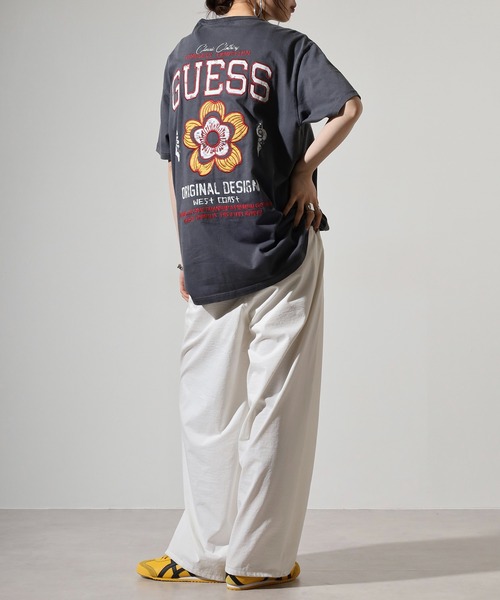 Guess（ゲス）の「GUESS SS CN TREATED FLOWER TEE Tシャツ（Tシャツ/カットソー・メンズ・チャコールグレー・S/M/L/XL）」の15枚目の写真