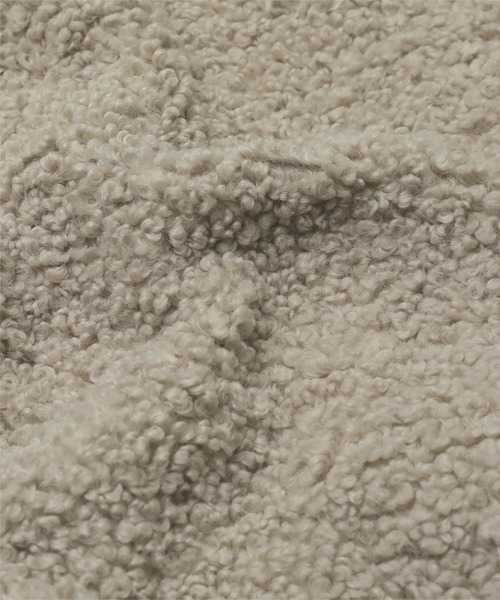 UR'S（ユアーズ）の「ボアノーカラーゴールド釦ジャケット（ノーカラージャケット・レディース・ブラウン/ライトベージュ/ブラック・L/M/S）」の19枚目の写真