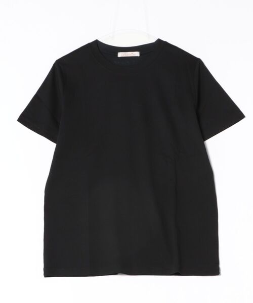 BANICO(バニコ)の「カラーバリエーションベーシックTシャツ (SS)(Tシャツ/カットソー・レディース・ブルー/杢グレー/ブラック/ライトベージュ/パープル/ピンク・FREE)」の17枚目の写真