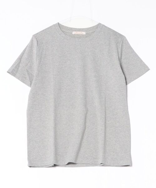 BANICO(バニコ)の「カラーバリエーションベーシックTシャツ (SS)(Tシャツ/カットソー・レディース・ブルー/杢グレー/ブラック/ライトベージュ/パープル/ピンク・FREE)」の18枚目の写真