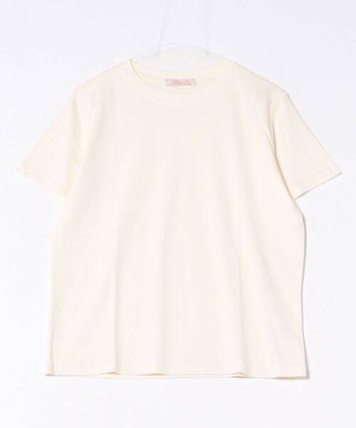 BANICO(バニコ)の「カラーバリエーションベーシックTシャツ (SS)(Tシャツ/カットソー・レディース・ブルー/杢グレー/ブラック/ライトベージュ/パープル/ピンク・FREE)」の19枚目の写真