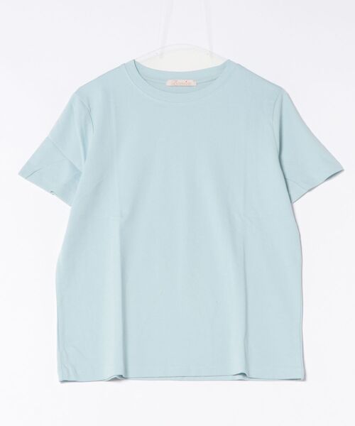 BANICO(バニコ)の「カラーバリエーションベーシックTシャツ (SS)(Tシャツ/カットソー・レディース・ブルー/杢グレー/ブラック/ライトベージュ/パープル/ピンク・FREE)」の20枚目の写真