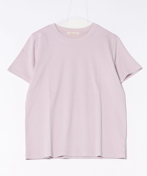 BANICO(バニコ)の「カラーバリエーションベーシックTシャツ (SS)(Tシャツ/カットソー・レディース・ブルー/杢グレー/ブラック/ライトベージュ/パープル/ピンク・FREE)」の21枚目の写真
