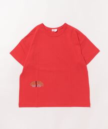 [ジュニアサイズ]カラーパレットラインストーン＆プリント接触冷感Tシャツ