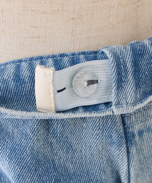 one after another NICE CLAUP(ワンアフターアナザーナイスクラップ)の「【ウエストサイズ調整可能】ワイドデニムパンツ(デニムパンツ・レディース・ブルー/グレー/ブルー系その他・SMALL/MEDIUM)」の14枚目の写真