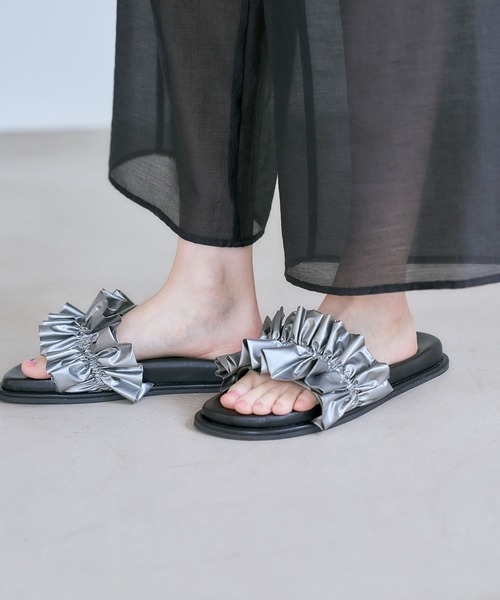 studio CLIP(スタディオクリップ)の「プリーツサンダル(サンダル・レディース・ブルー/その他2・MEDIUM/LARGE)」の4枚目の写真